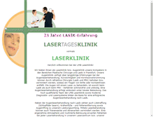 Tablet Screenshot of laserklinik-frankfurt.de